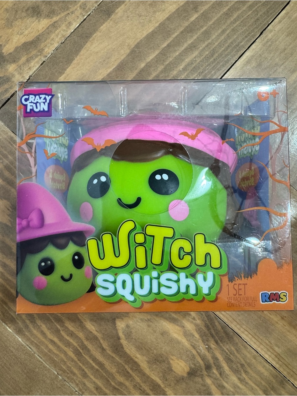 Witch Squishy Toy - Green & Pink